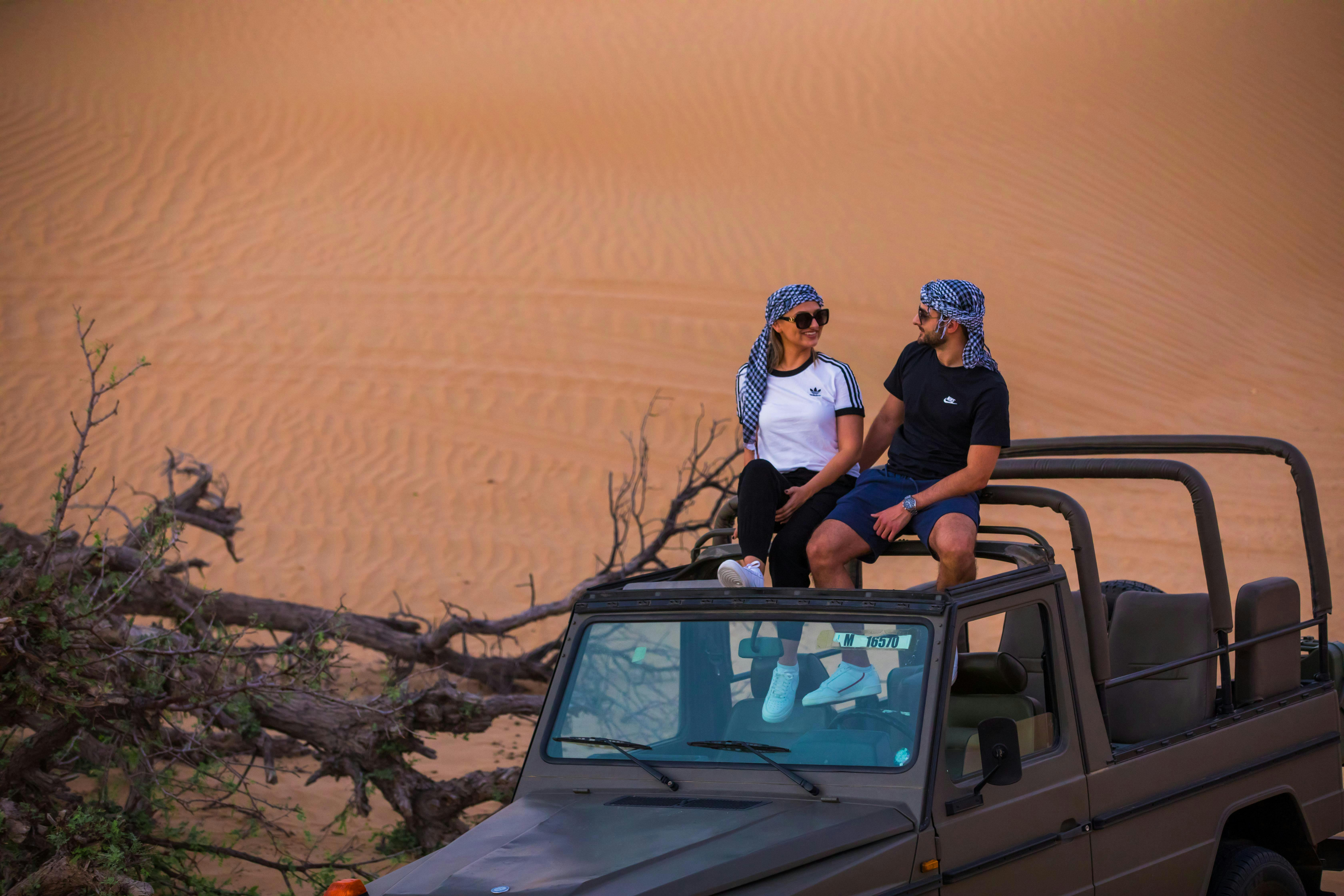 Morning Heritage Safari: Vintage G-Class Ride with Breakfast at Al Marmoom Camp - Photo 1 of 8